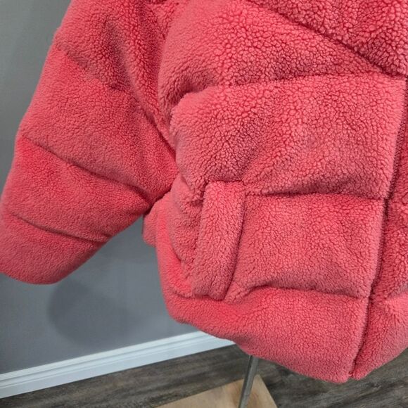 🐢 Nike Women’s Pink Therma-Fit Sherpa Full Zip Puffer Down Fill Jacket 🎿 - Picture 16 of 17